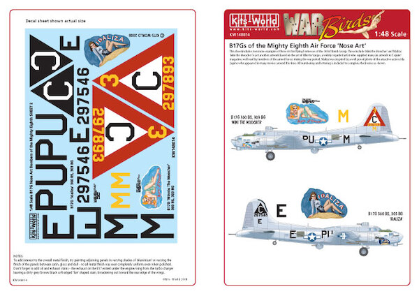B17G Flying Fortress of the Mighty Eighth Air Force "Nose art" kw148014