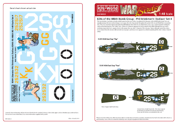 B24's of the 486th BG - Phil Brinkman's 'Zodiacs' set 4 kw148022