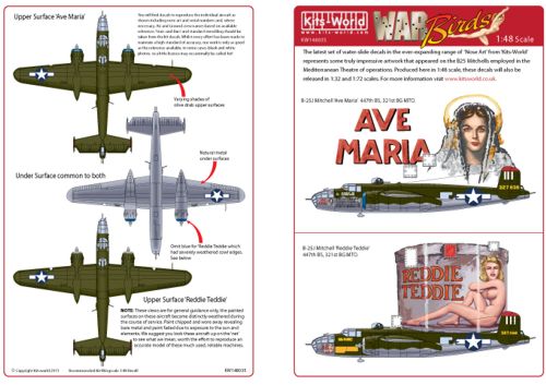 B25J Mitchell Nose Art ""Ave Maria", Reddie Teddie"  kw148035