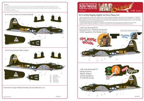 B17G Flying Fortress of the Mighty Eighth Air Force "Nose art" kw148037
