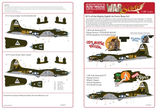 B17G Flying Fortress of the Mighty Eighth Air Force "Nose art"  kw148037