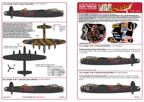 Avro Lancasters of No427 (Lion) and No460 (Austrialia) Squadron  kw148039