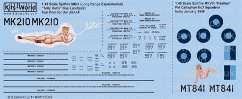 Spitfire MKIX `Tollie hello´, Spitfire MKVIII `Pauline` kw148045
