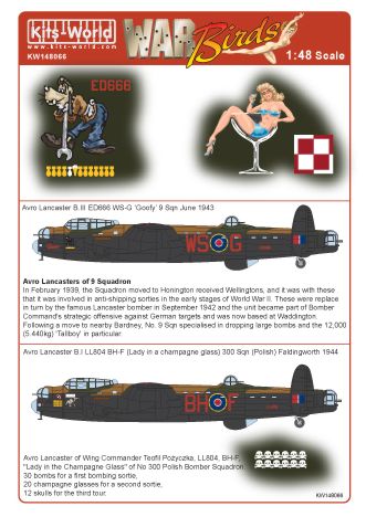 Avro Lancasters of No9sq "Goofy", and no 300sq  kw148066