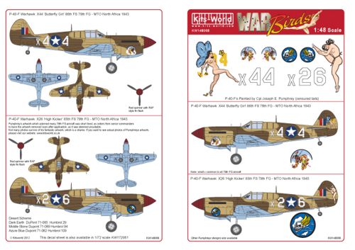 Curtiss P-40's Painted by Cpl Joseph E. Pumphrey  (2x)  kw148068