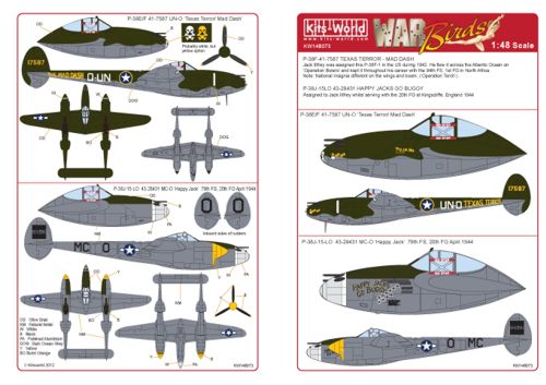 Lockheed P38 Lightning KW148073