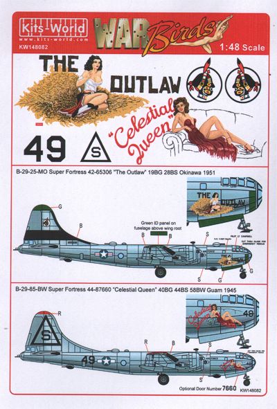 Boeing B29 Superfortress "The Outlaw" 19BS/28BG  kw148082