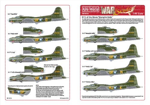 Boeing B17F Flying Fortress "Memphis Belle" kw148136