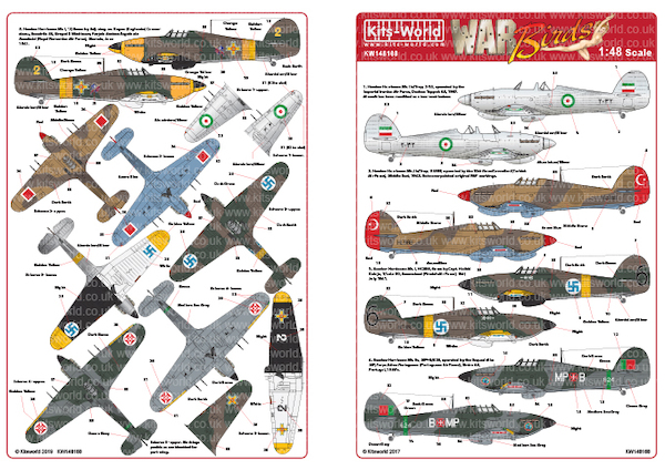 Foreign Hawker Hurricanes 2  (Turkey, Finland, Portugal, Rumania, Iranian AF)  kw148168