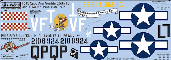 P51B Mustang ""Shangri la" & Salem Representative" kw148182
