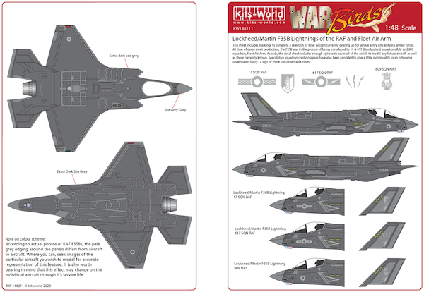 Lockheed Martin F35B Lightning (RAF, Fleet Air Arm)  kw148211