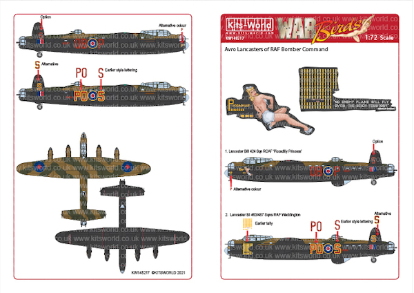 Avro Lancasters RAF Bomber Command  kw148217