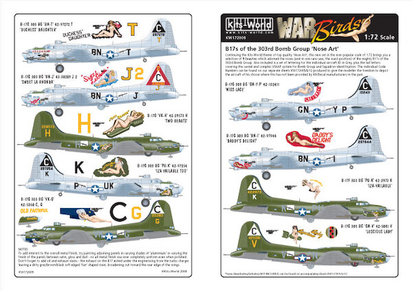 B17G Flying Fortress "303 BG Nose Art" kw172009