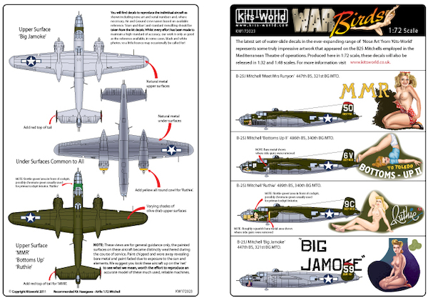 North American B25J Mitchell (447th BS, 321st BG, 486BS, 340BG) kw172023