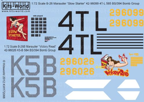B26B Marauder Nose art kw172068