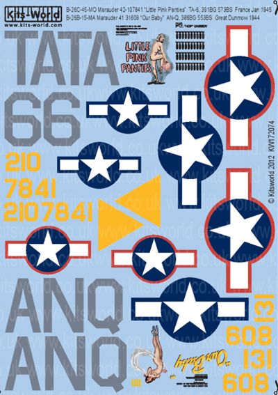 B26B/C Marauder Nose art kw172074