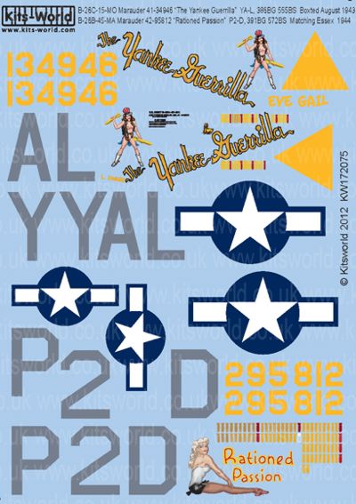 B26B/C Marauder Nose art KW172075