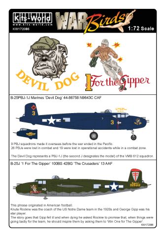 North American B25J/PBJ-1J Mitchell (Confederated AF, US Marines) kw172086