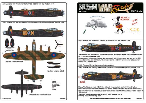 Avro Lancaster B.III 'Phantom of the Ruhr' and  'Mickey The Moocher'  KW172092