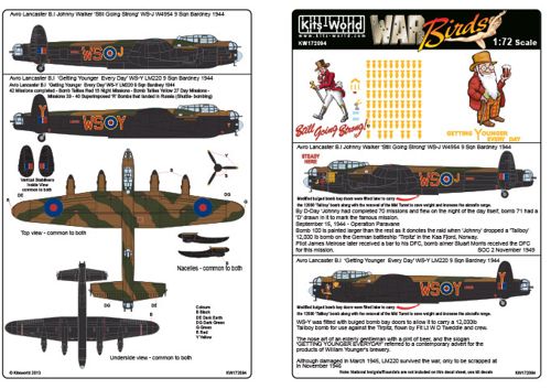 Avro Lancaster B.I "Johnny Walker Still Going Strong" and 'Getting Younger Every Day'  KW172094