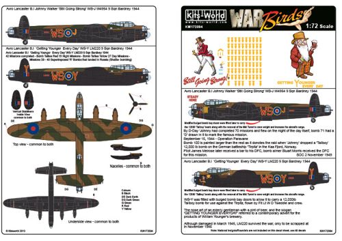 Avro Lancaster B.I "Johnny Walker Still Going Strong" and 'Getting Younger Every Day' KW172094