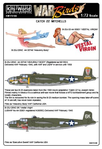 North American B25J Mitchell (Catch 22 stars "Heavenly Body", "Vestal Virgin") kw172105