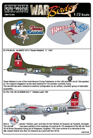 B17G Flying Fortress ("Texas Ryders" CAF, "Yankee lady", YAF) kw172109