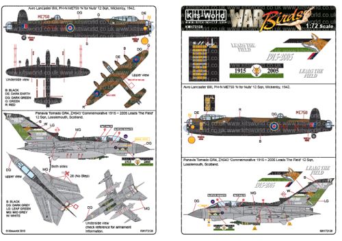 50 years no12squadron RAF (Lancaster BIII, Tornado GR4A)  kw172126