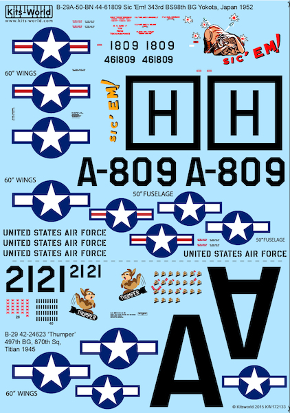 Boeing B29 Superfortress (Sic Em, Thumper)  KW172133