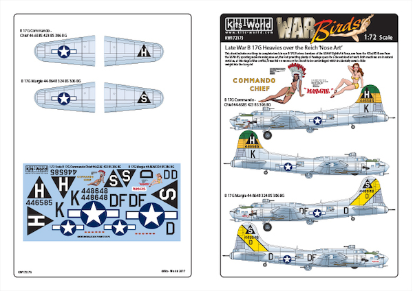 Late War B17G Heavies over the Reich; 'Nose Art' Part 2  KW172173