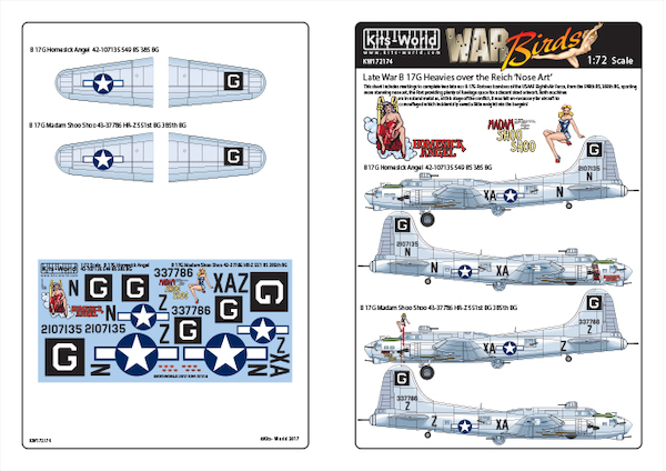 Late War B17G Heavies over the Reich; 'Nose Art' Part 4  KW172174