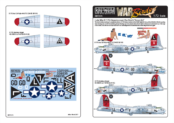 Late War B17G Heavies over the Reich; 'Nose Art' Part 5 KW172175