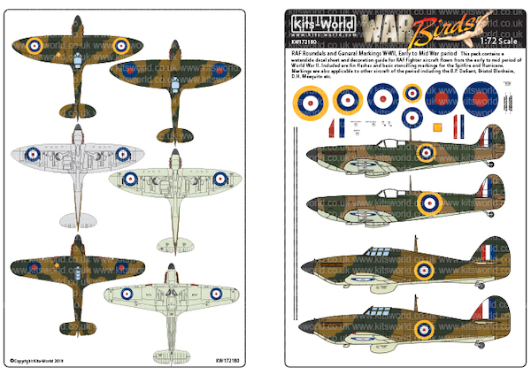 RAF Roundels and General markings WWII, Early to Mid War period  KW172180