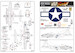 B17F Flying Fortress General Stencilling and Mid national markings, Cockpit Instrumentation and Walkways KW172188