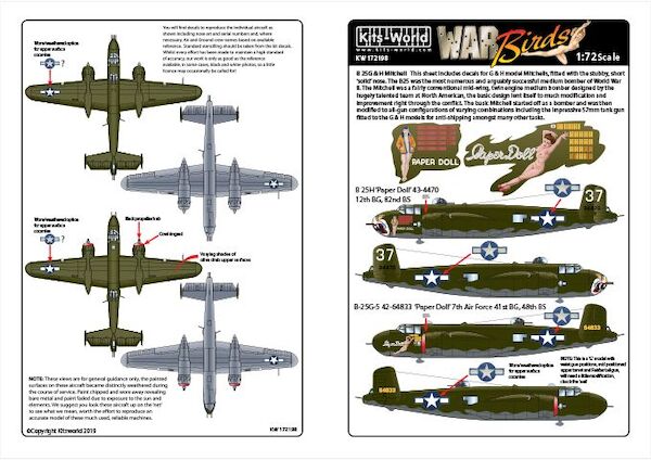 North American B25H/G Mitchell KW172198