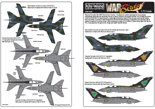 Panavia Tornado GR4 Retirement Liveries KW172201