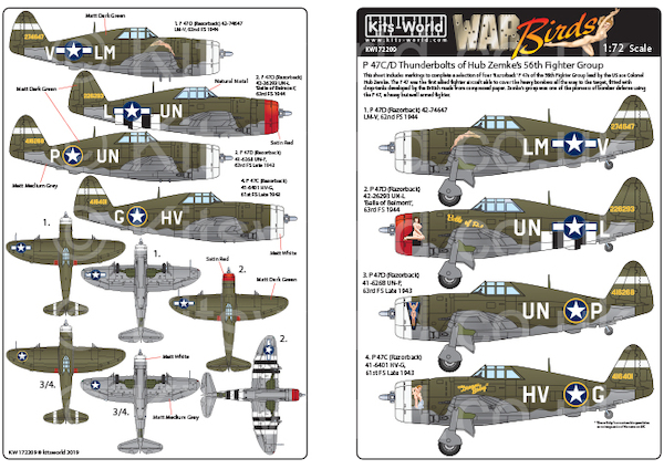 P47C/D Thunderbolt's of Hub Zemke's 56th Fightergroup  KW172209