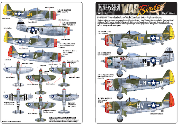 P47D/M Thunderbolt's of Hub Zemke's 56th Fightergroup KW172210