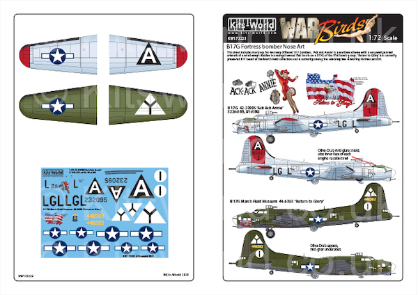 Boeing B17G Fortress Nose Art  kw172223