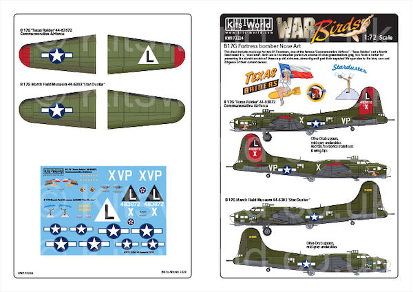 Boeing B17G Fortress Nose Art kw172224