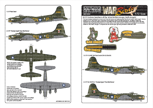 B17F Flying Fortress bombers of the 303BG "Hells Angels" part 2 kw172239