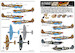 Supermarine Spitfire MKV USAAF Cocardes, ID Letters and Characters kw172244