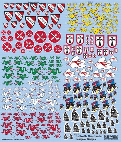 Luftwaffe fighter unit emblems in 1/48 and 1/72  kw17248-3