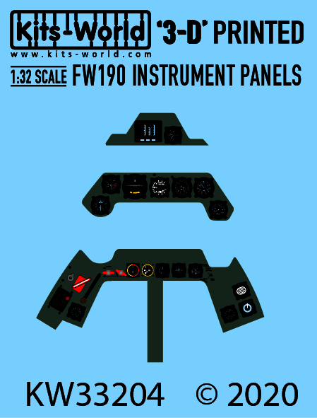 Instrument Panels Focke Wulf FW190 (Hasegawa)  KW33204