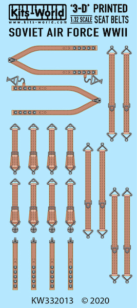 Seat belts Soviet AF WWII set KW3D132013