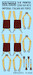 Seat belts Imperial Italian Air Force WWII set KW3D132015