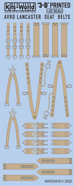 Seat belts Lancaster WWII set KW3D132016