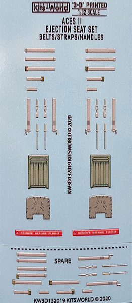 Seat belts, straps and ejection handles ACES II (F15, F16, A10 etc) KW3D132019