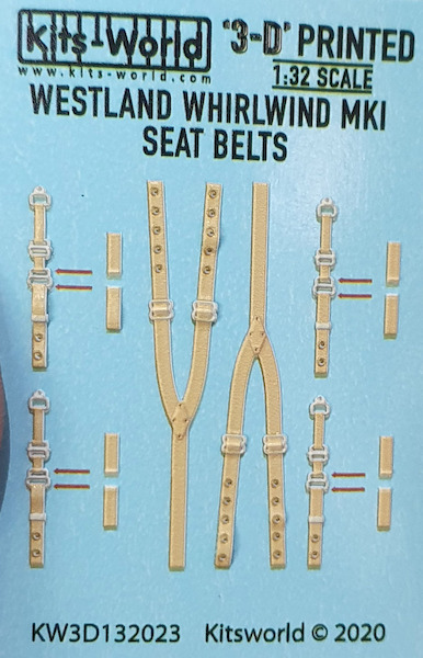 Westland Whirlwind MK1 Seat belts (Special Hobby) KW3D132023