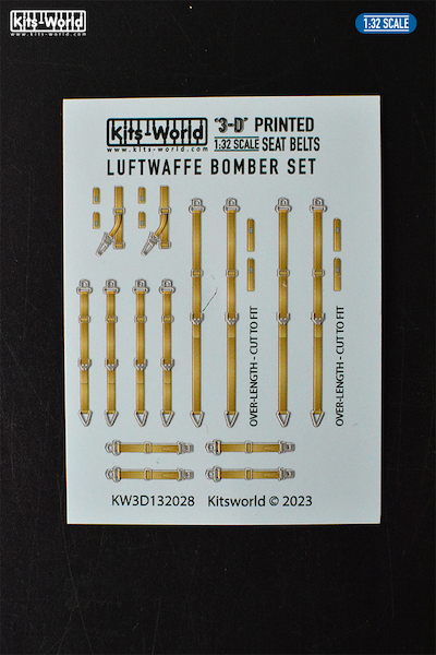 Seat belts Luftwaffe Bomber Set KW3D132028